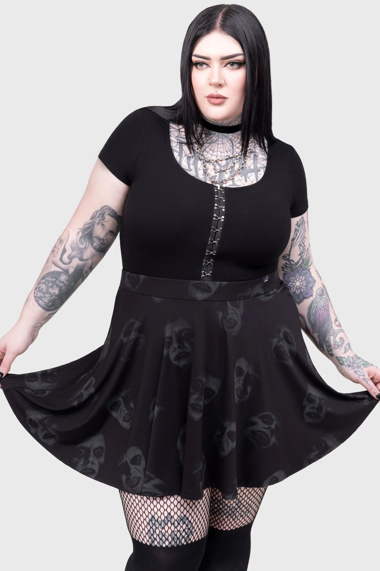 Excellent Day For An Exorcism Skater Skirt - Image 8